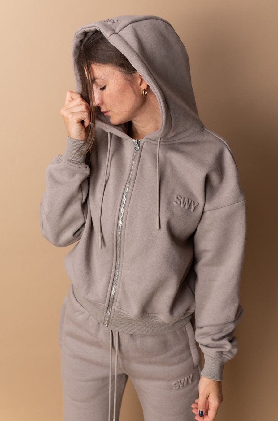 Collections SWY Brand | Chalk 24 Zip Hoodie