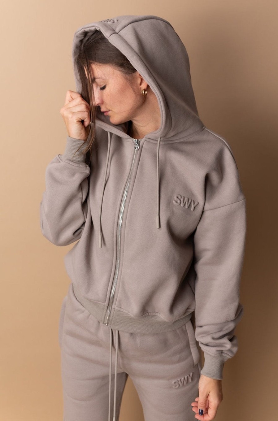 Collections SWY Brand | Chalk 24 Zip Hoodie